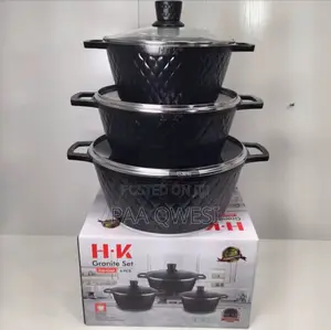 Heavy Duty H·Vk Granite Pot Set | 12 Pieces
