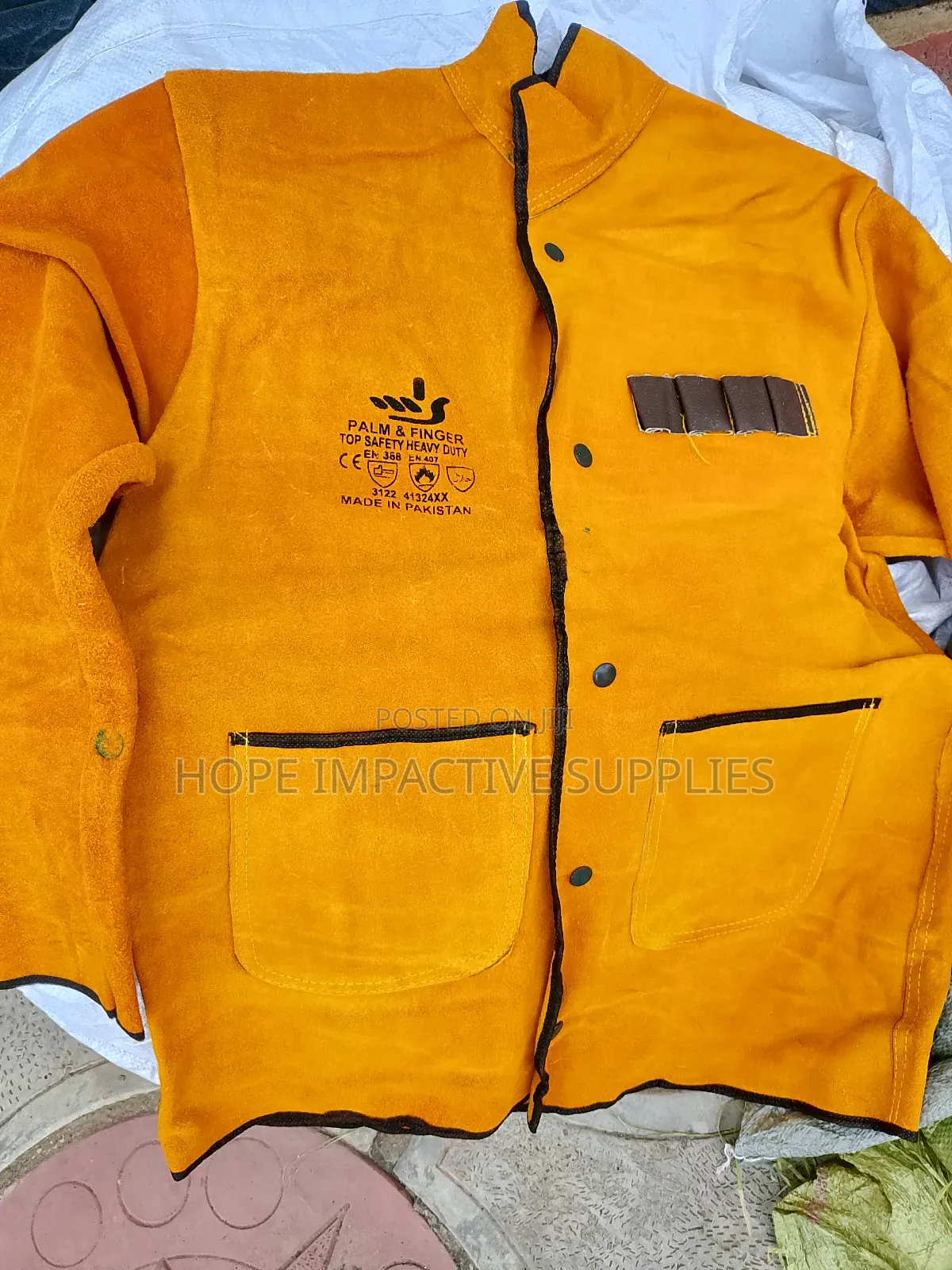Welding Jacket - Quality Leather.(Heavy Duty)