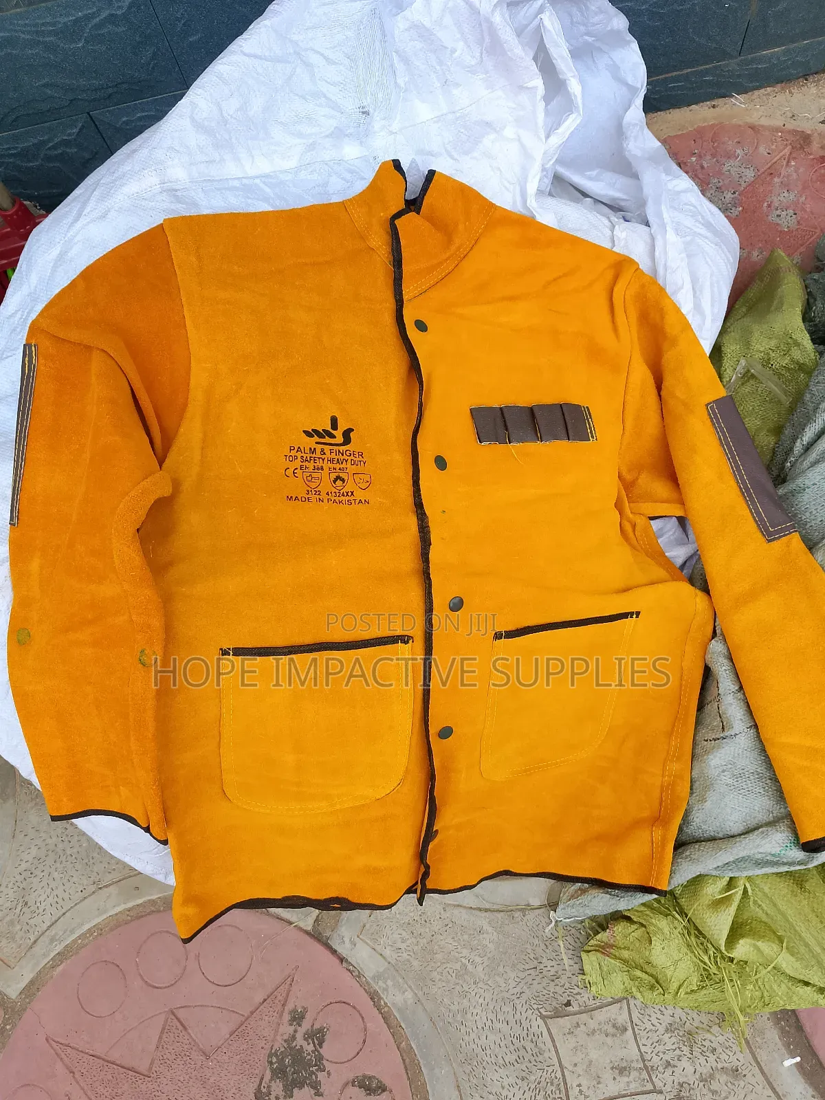 Welding Jacket - Quality Leather.(Heavy Duty)