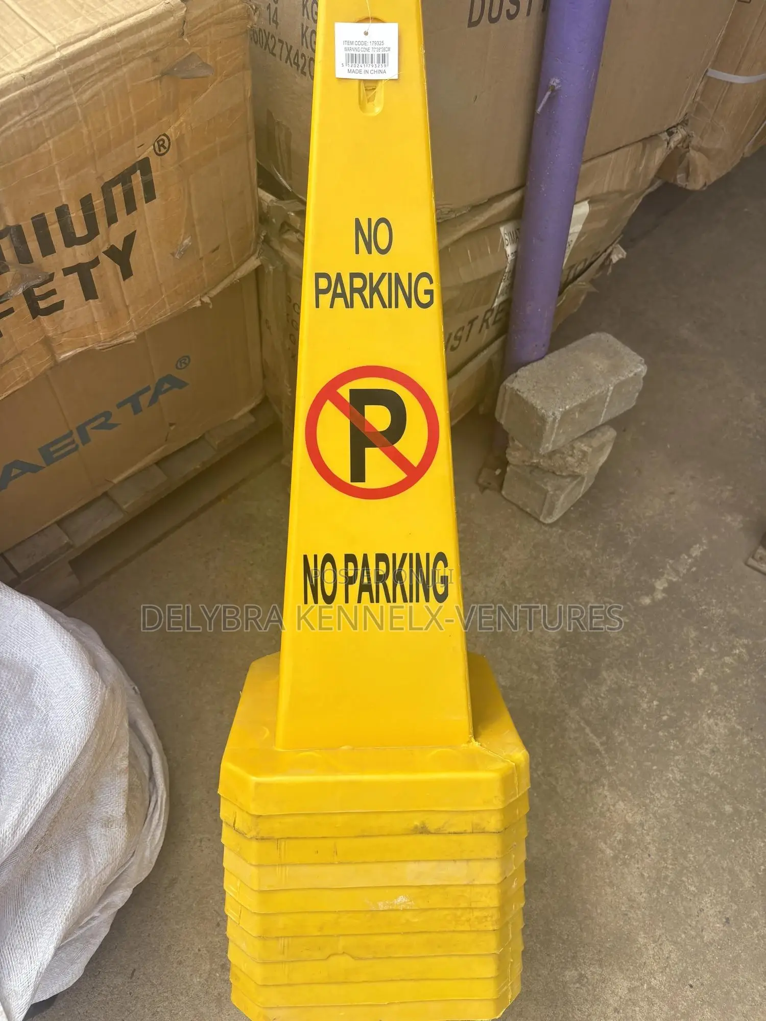 No Parking Sign Cone