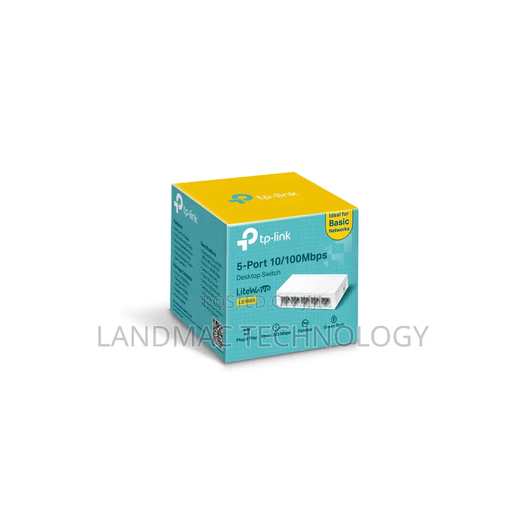Tp-Link Ls1005 5-Port 10/100mbps Desktop Network Switch