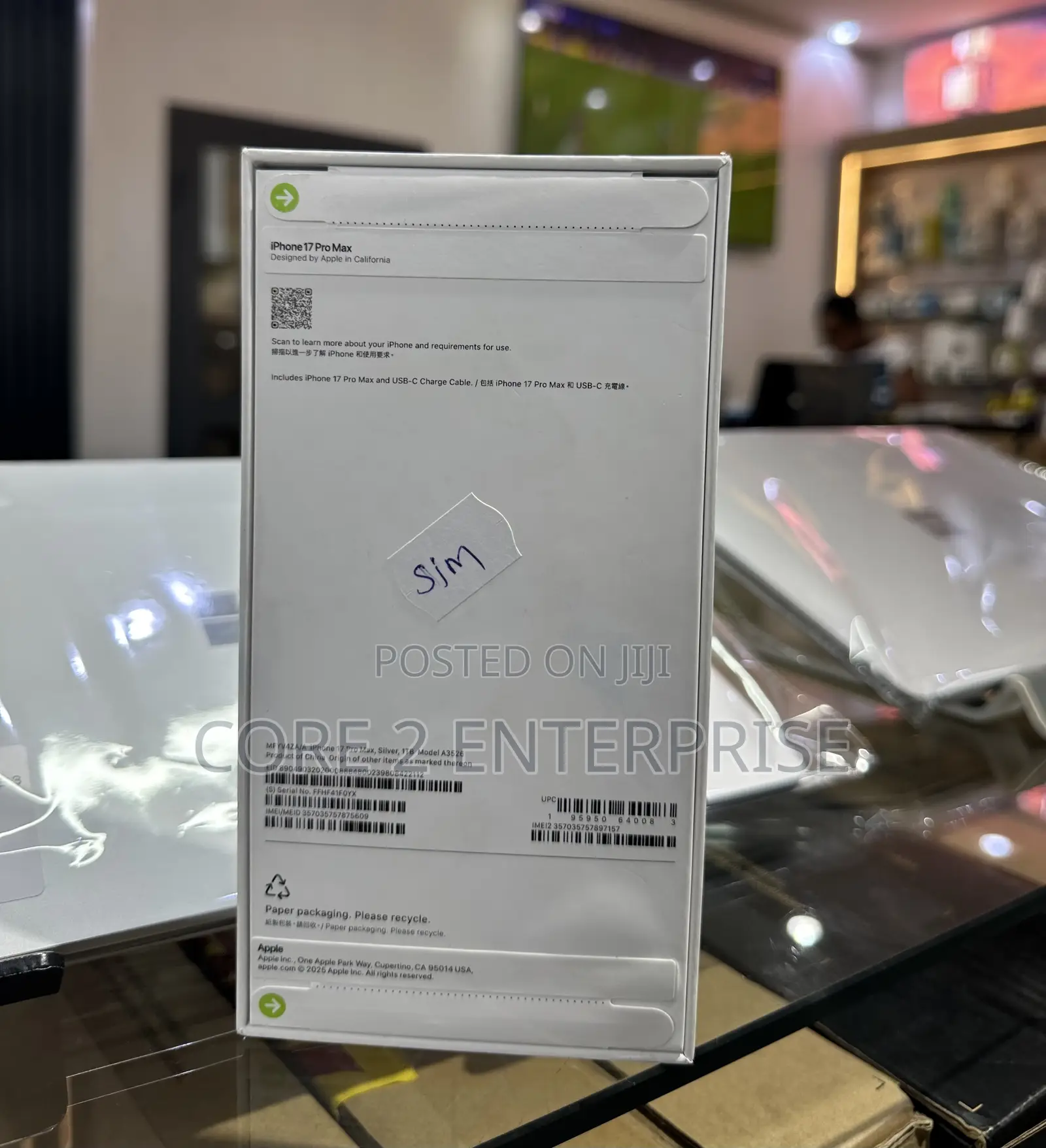 New Apple iPhone 17 Pro Max 1 TB Silver