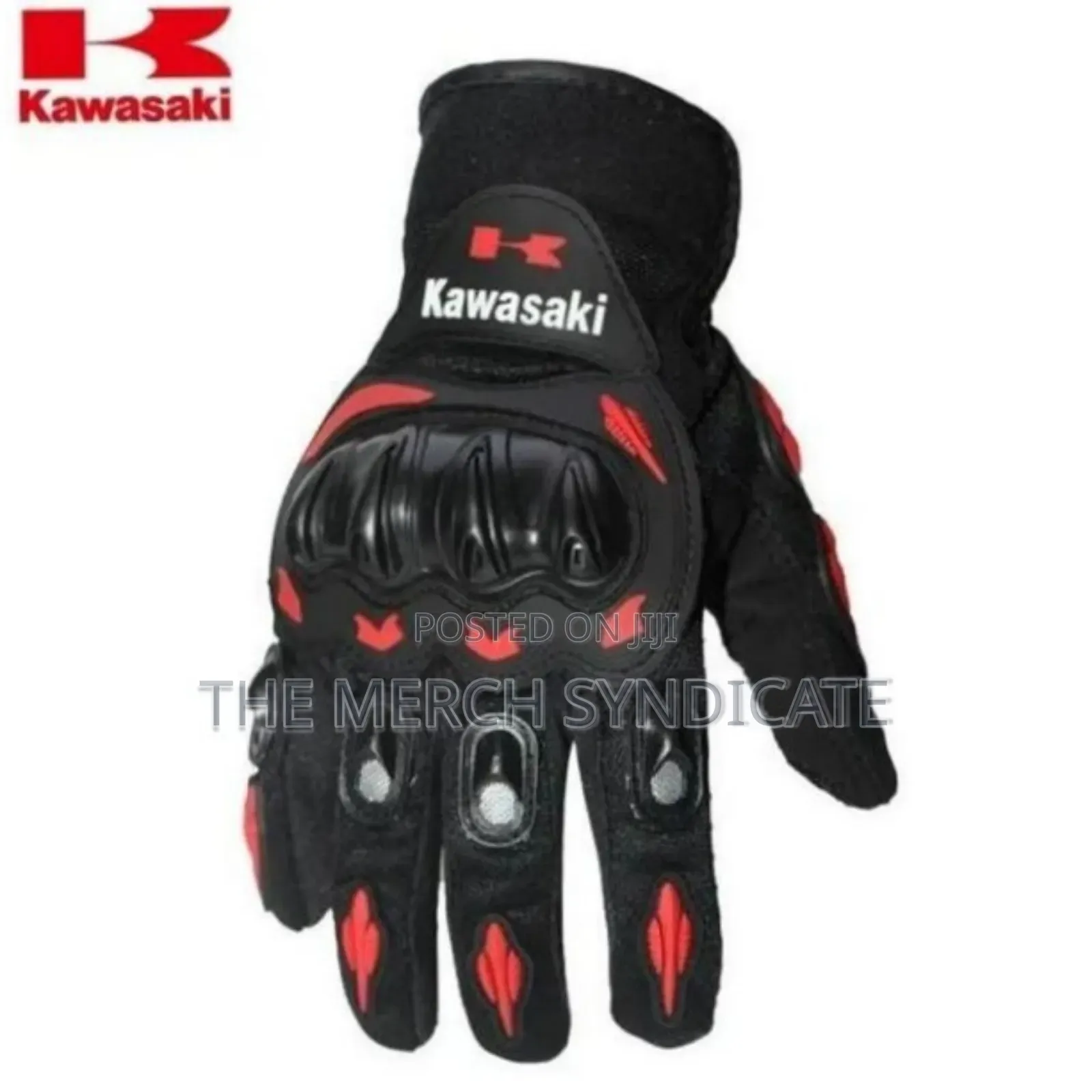Kawasaki Motorcycle Racing Full Finger Knuckle Touch Screen Gloves