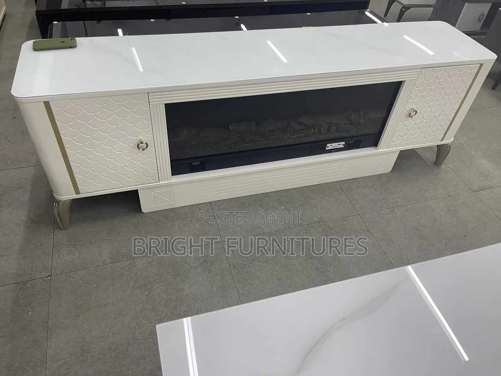 Electronic Wooden Tv Stand With Bluetooth