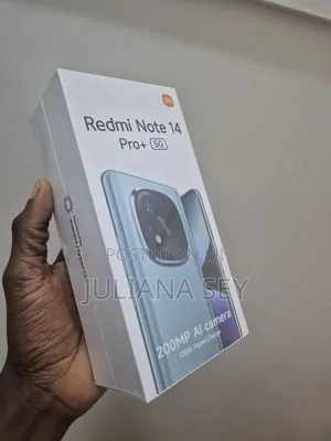 New Xiaomi Redmi Note 14 Pro+ 5G 256 GB Black