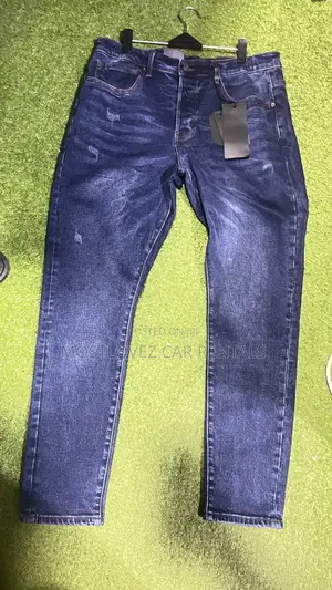 Plain Blue Jeans Trousers For Sale