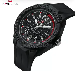 Naviforce Analog Men's Quartz Led Light Watch