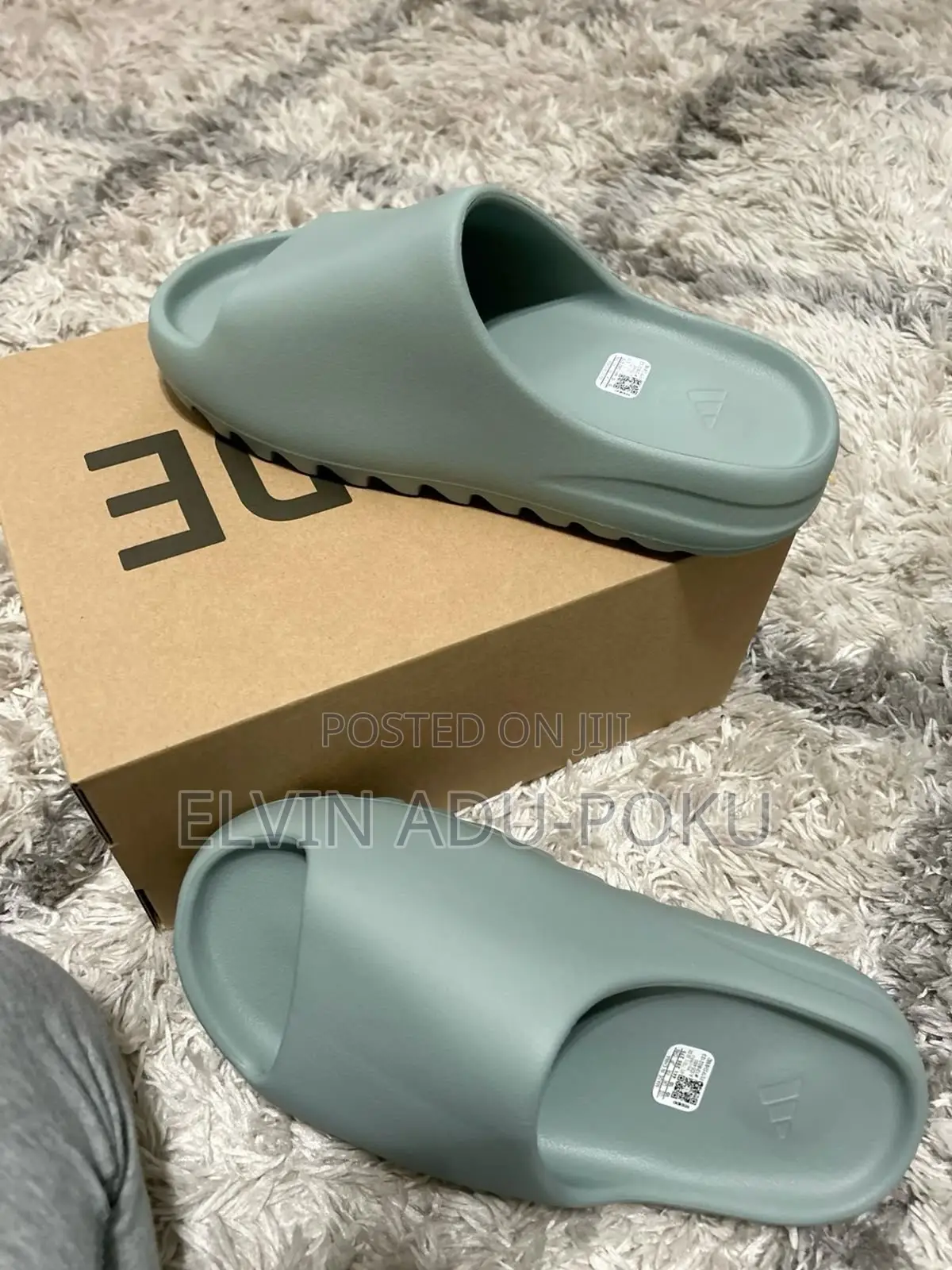 Adidas Yeezy “ Salt “ Flat Slides