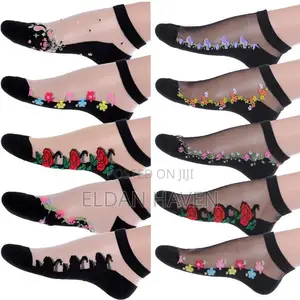 Ladie’S Cotton Mesh Socks
