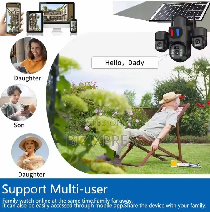 3 Lens 4g Solar Camera