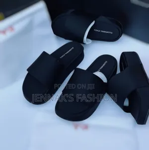 Red White Y-3 Slides