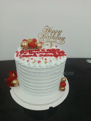 Big Red and White/Anniversary Cake, Order Now