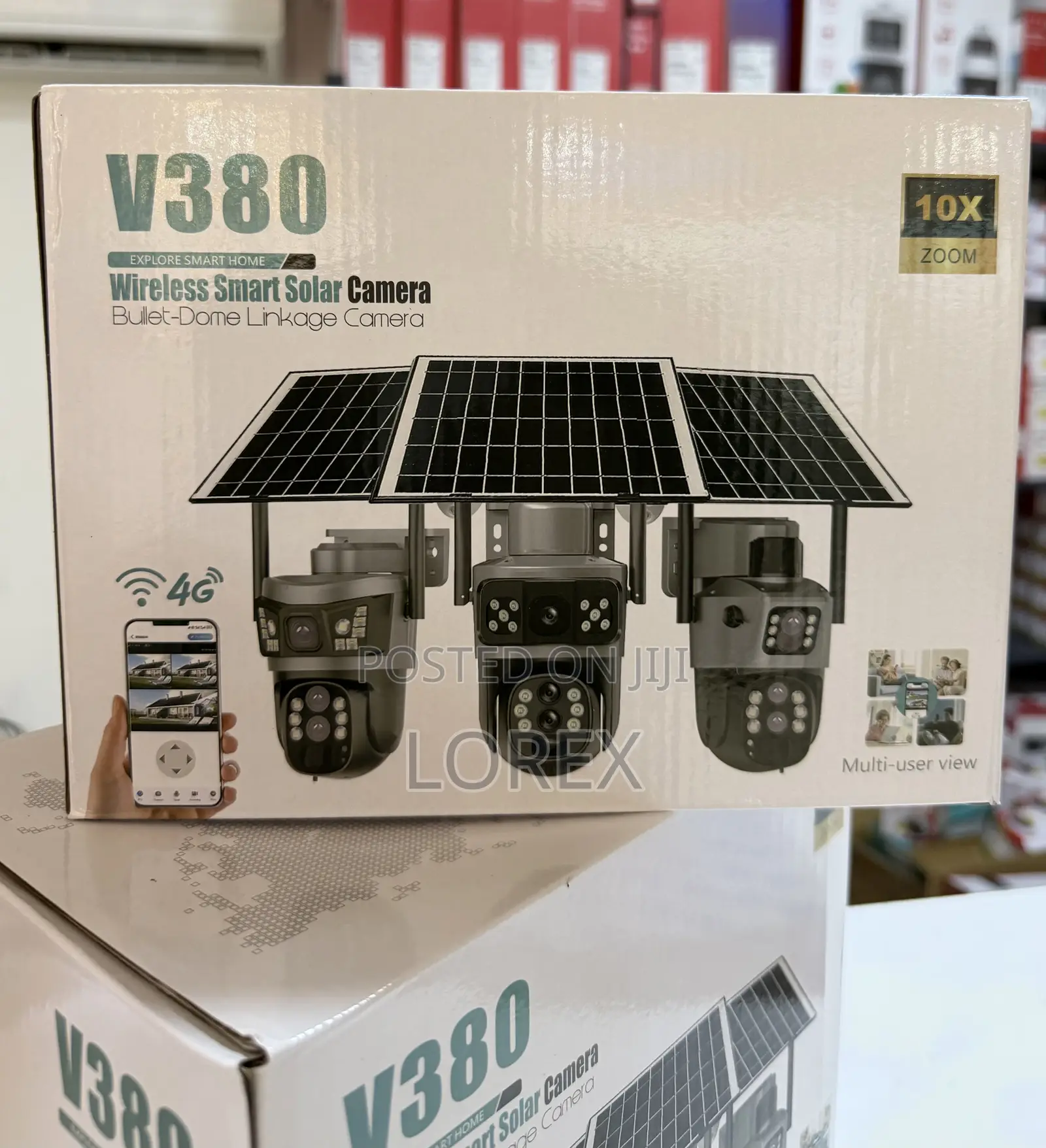 Solar 4g Camera PTZ 6mp 2way Talk Ai Human Detector Full Color
