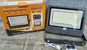 90w Multifunctional Solar Charging Floodlight With Solar Panel Led