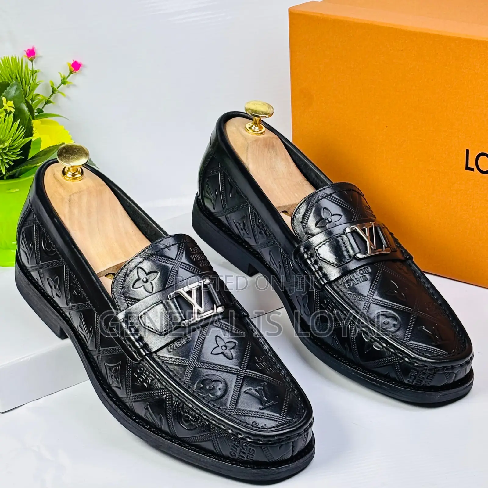 Louis Vuitton Major Loafer In Black Monogram-embossed Calf Leather