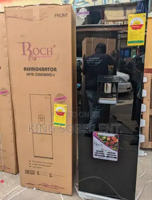 Roch 262l Black Mirror Fridge Ghc4300.00