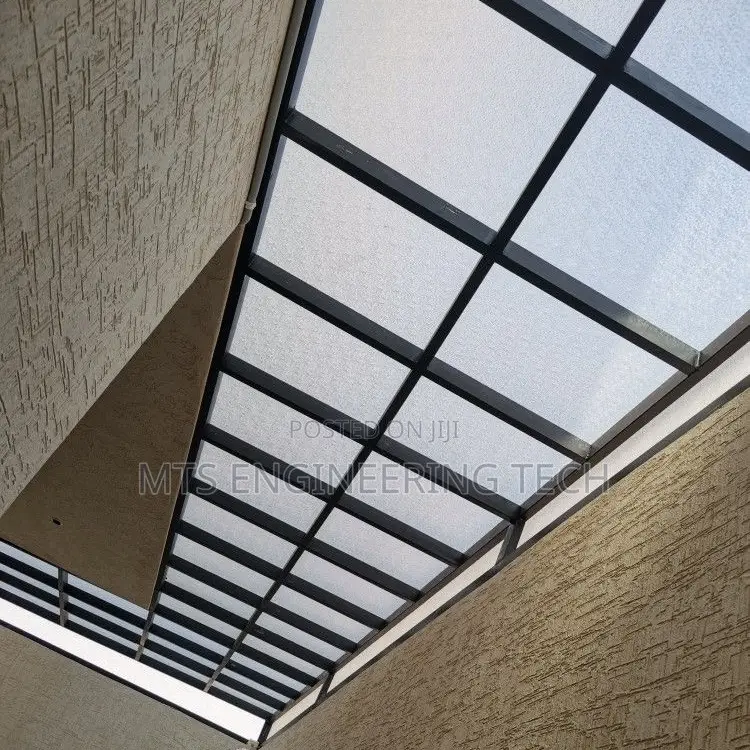 Modern Metal Shades With Polycarbonate Roofing
