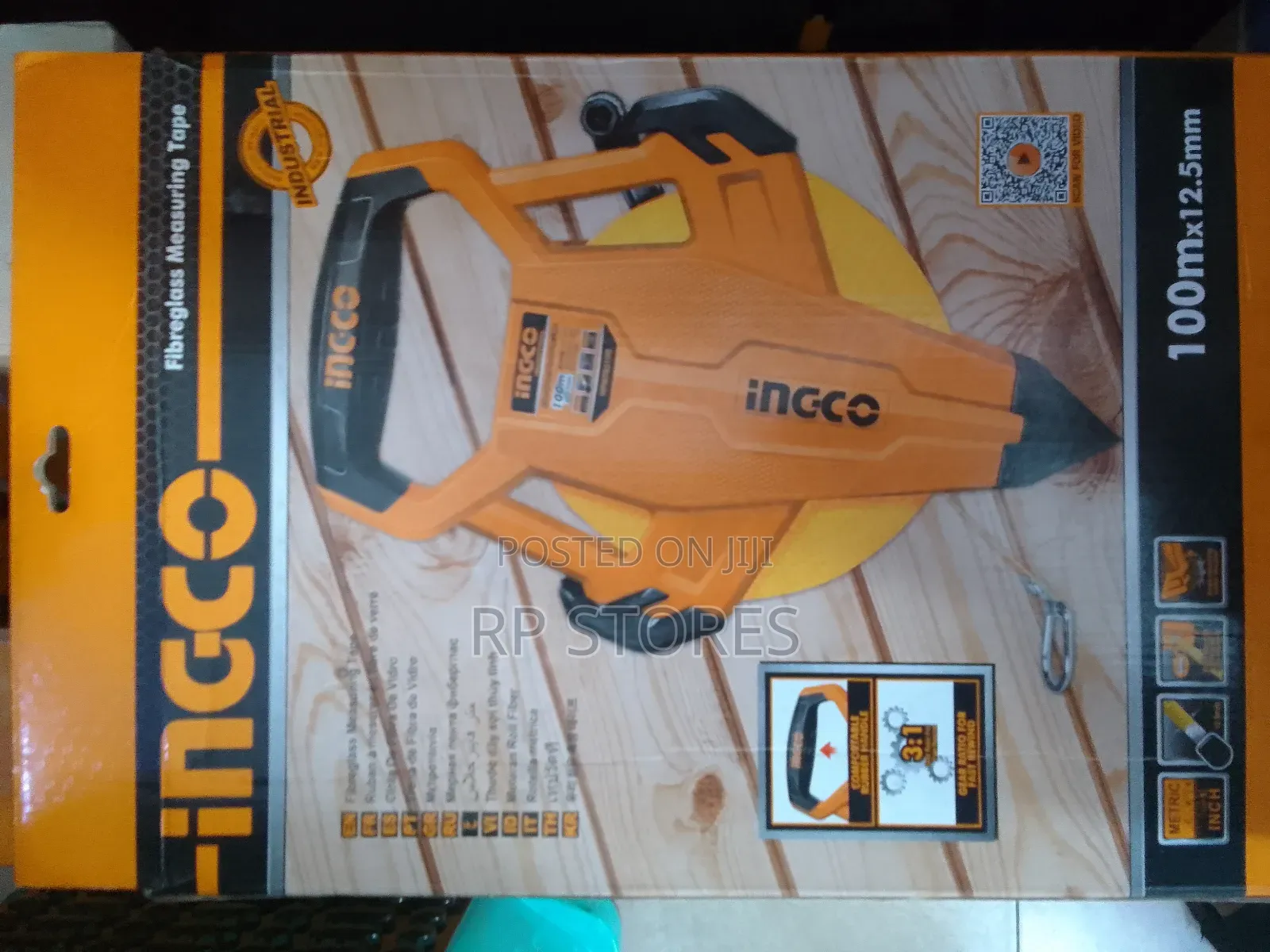 Ingco 100mm Fibreglass Measuring Tape