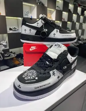 Airforce 1 Chrome Hear ( Black And White )