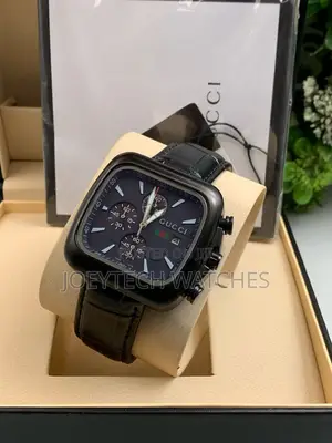 Genuine Leather Strap Gucci Designer Watch