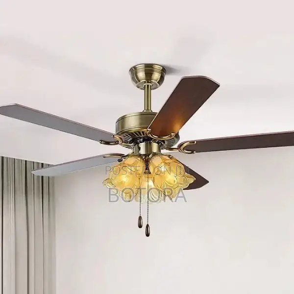 Ceiling Fan Chandelier -4 Led Bulb + Remote - 7w X 4 Mm