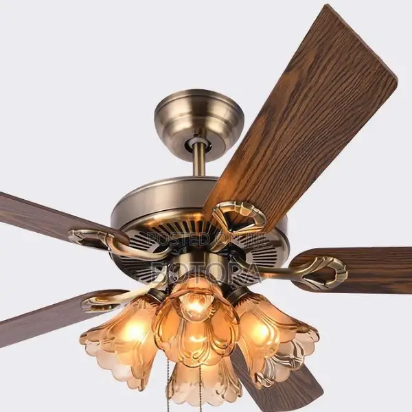 Ceiling Fan Chandelier -4 Led Bulb + Remote - 7w X 4 Mm