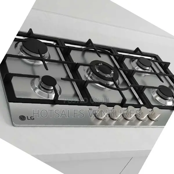 Durable Lg 90cm Gas Cooktop 5 Burners Stainless Steel -Cg5z3626s