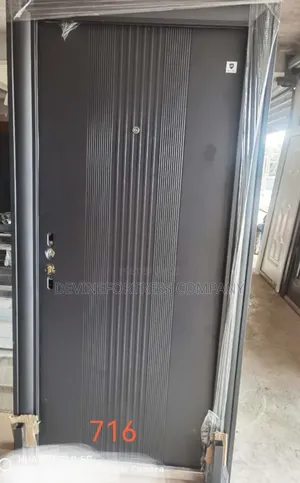 Quality Strong and Black Rough Door at Devinefortress