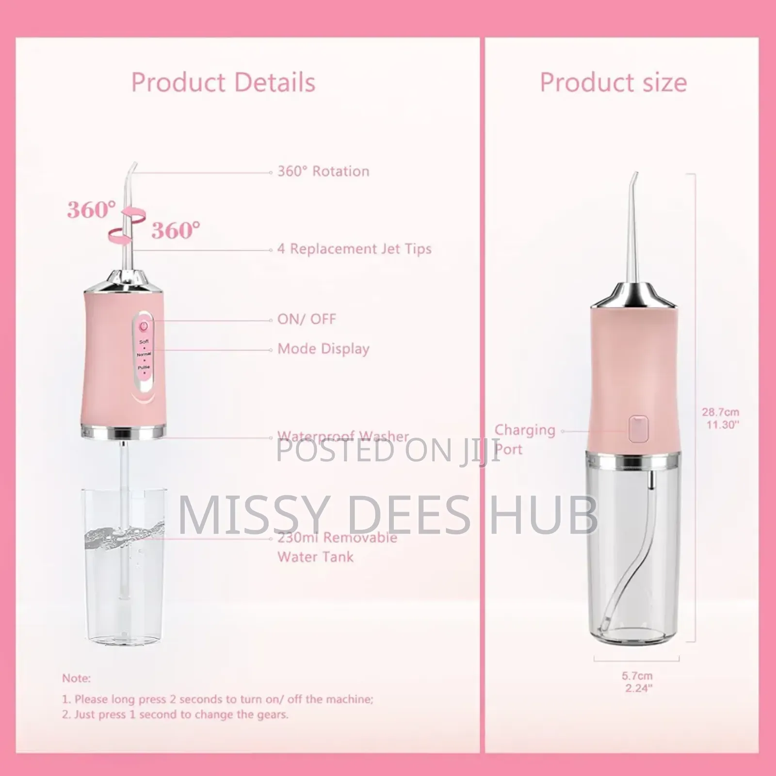 Oral Irrigator/ Water Flosser