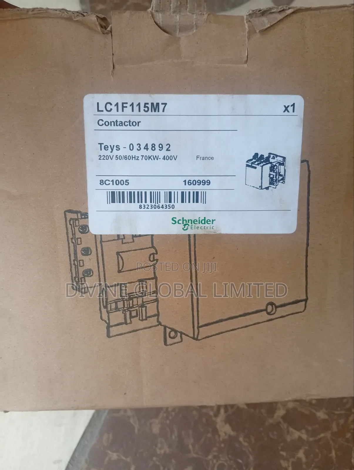 200a Schneider Contactor Lc1f115m7