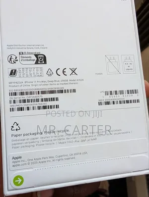 New Apple iPhone 17 Pro Max 256 GB Blue
