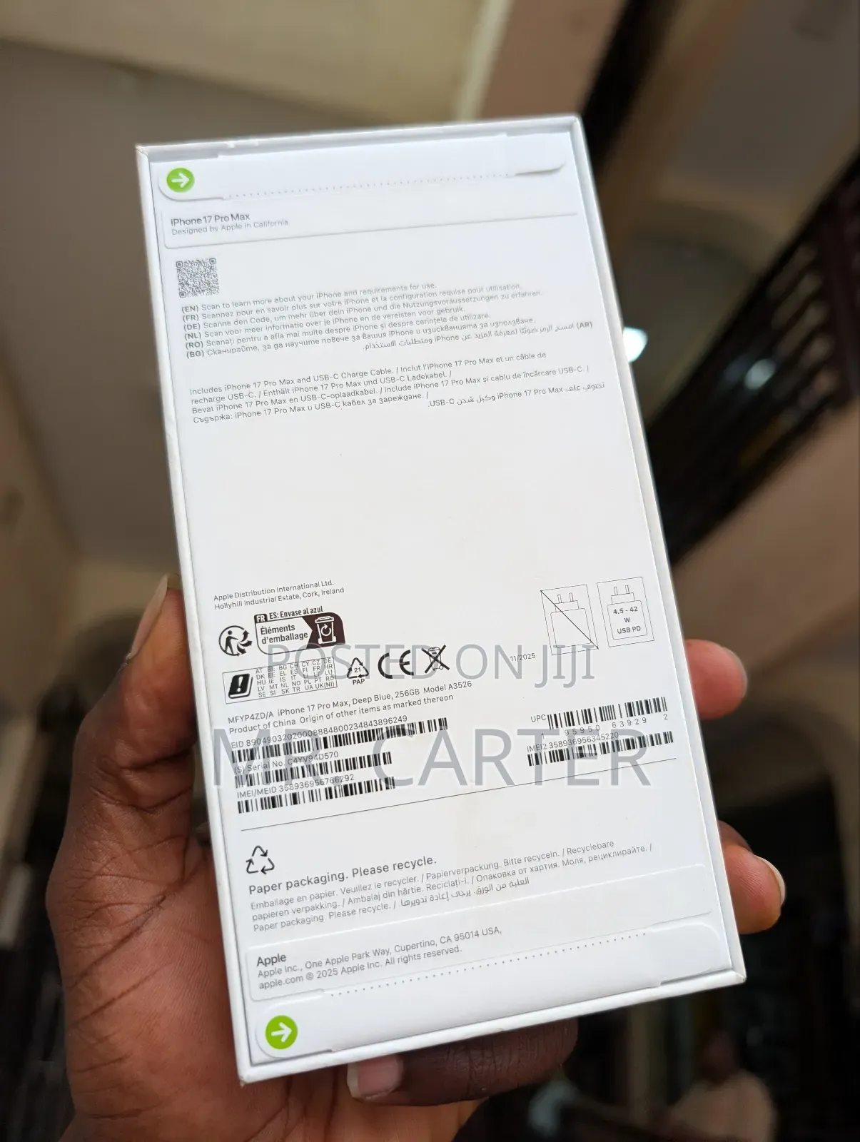New Apple iPhone 17 Pro Max 256 GB Blue