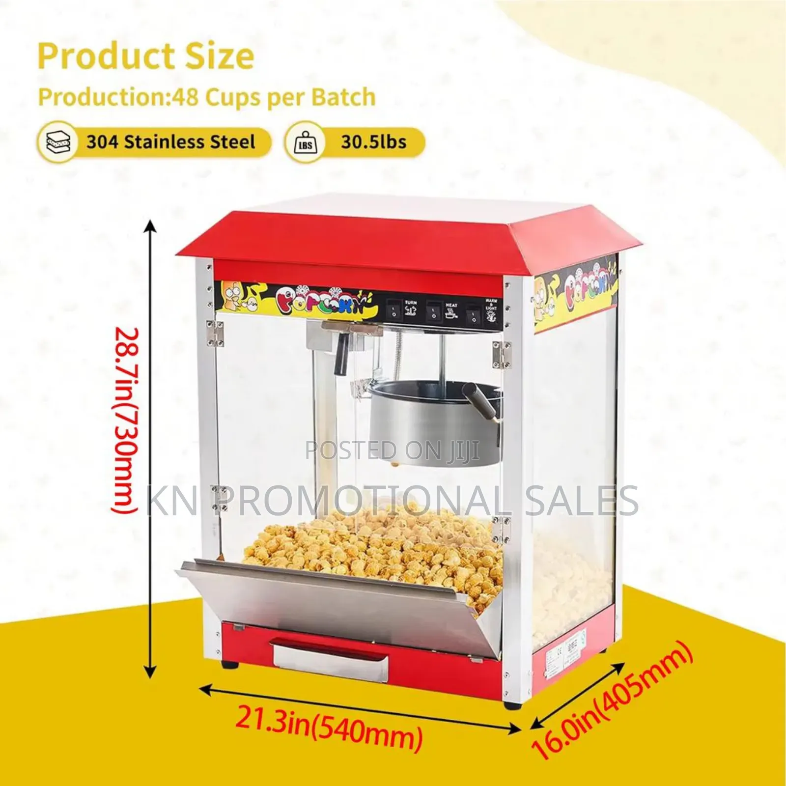 Popcorn Machine With Warmer