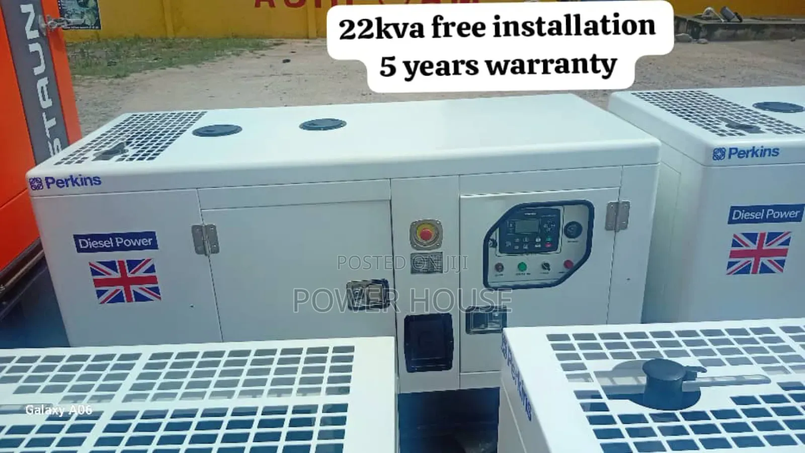 Pekins 22kva Generator – Silent Diesel Engine, Brand New