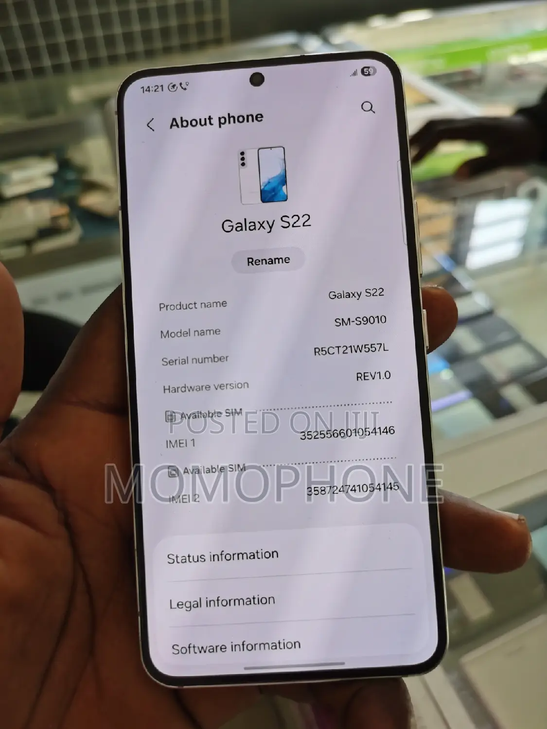 Samsung Galaxy S22 5G 128 GB White
