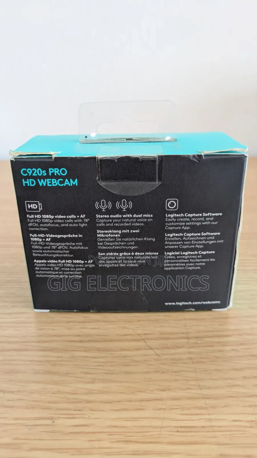 Logitech C920s Hd Pro Webcam