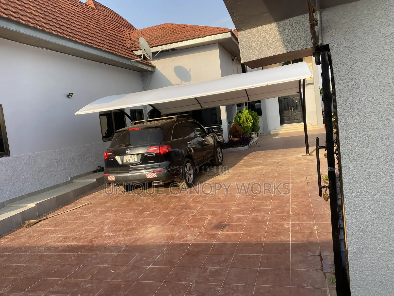 White Car Covering Shades