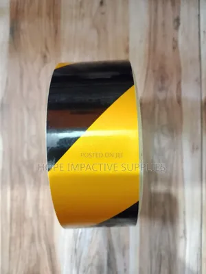 Quality Floor Marking Tape - Yellow And Black.(Smooth Version).