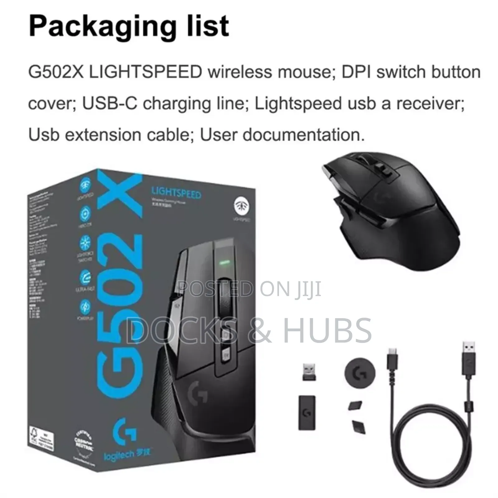 Logitech G502 X Lightspeed Wireless Gaming Mouse