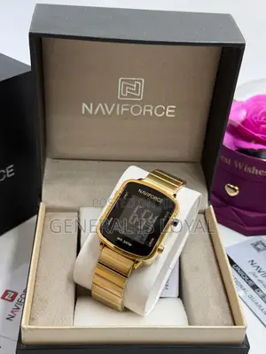 Naviforce Digital Metal Strap Watch
