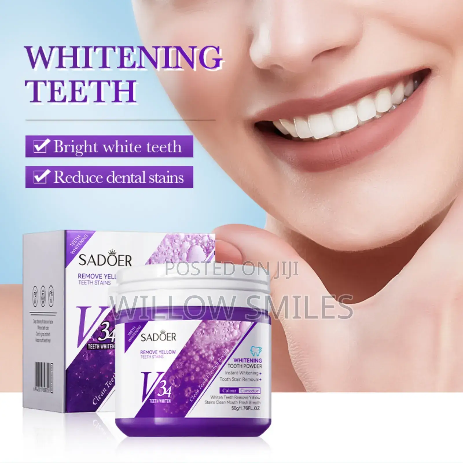 V34 Teeth Whitening Powder