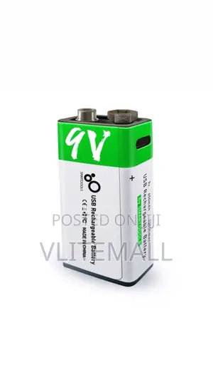 9v Type C Rechargeable Battery