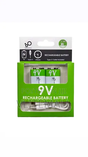 Type C 9v X 2 Rechargeable Battery
