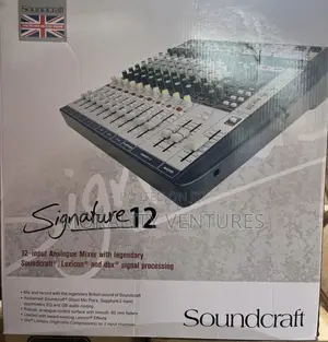 Soundcraft Signature 12 12-Input Analogue Mixer.