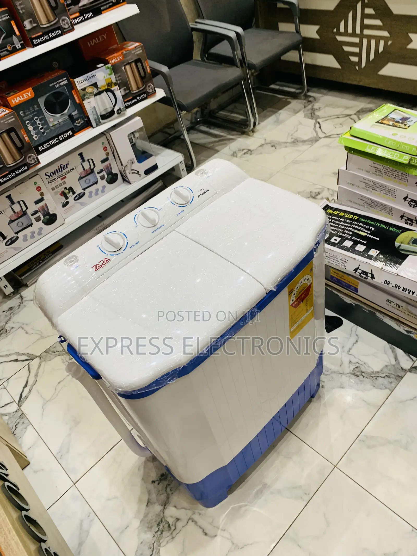 Shop From the Best Zara 7kg Toplid Twintub White Semi Automatic