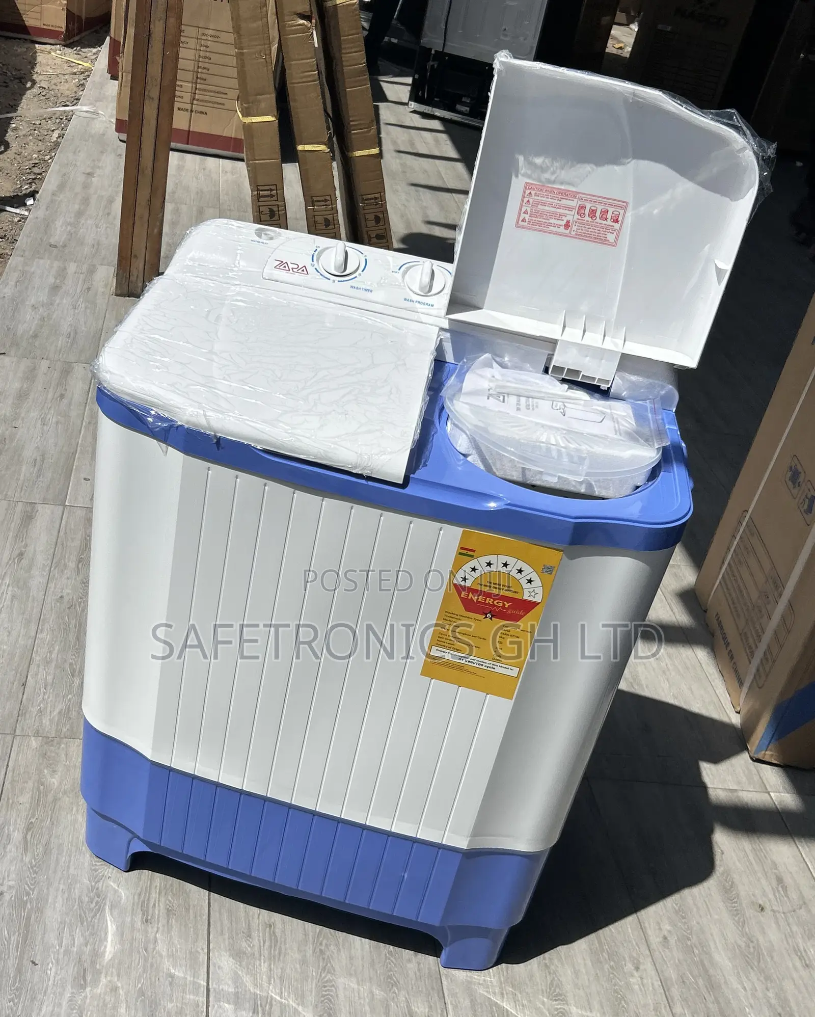 Genuine (White/Blue) Zara 7kg Electric Washingmachine