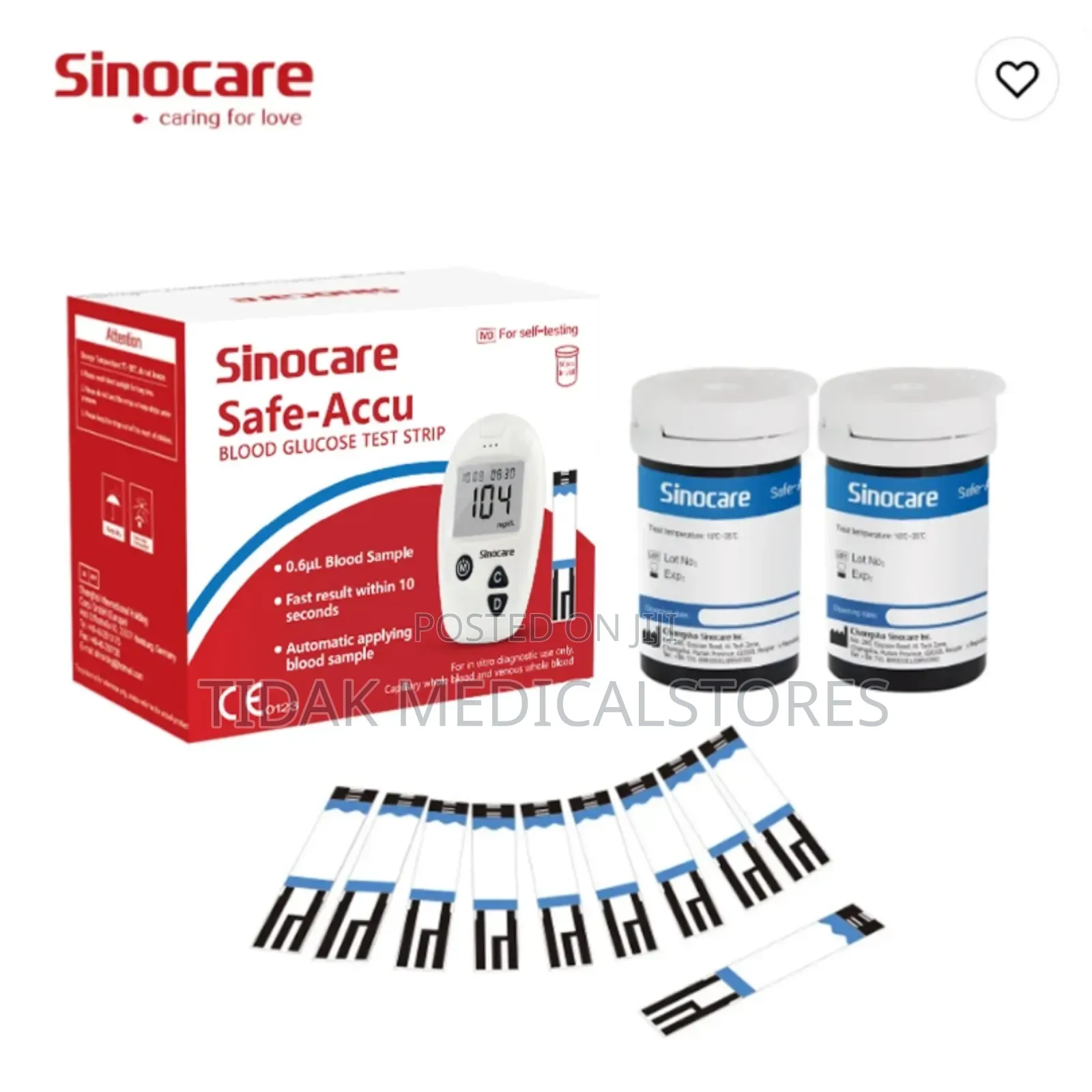 Glucose Strips (Sinocare Safe Accu)