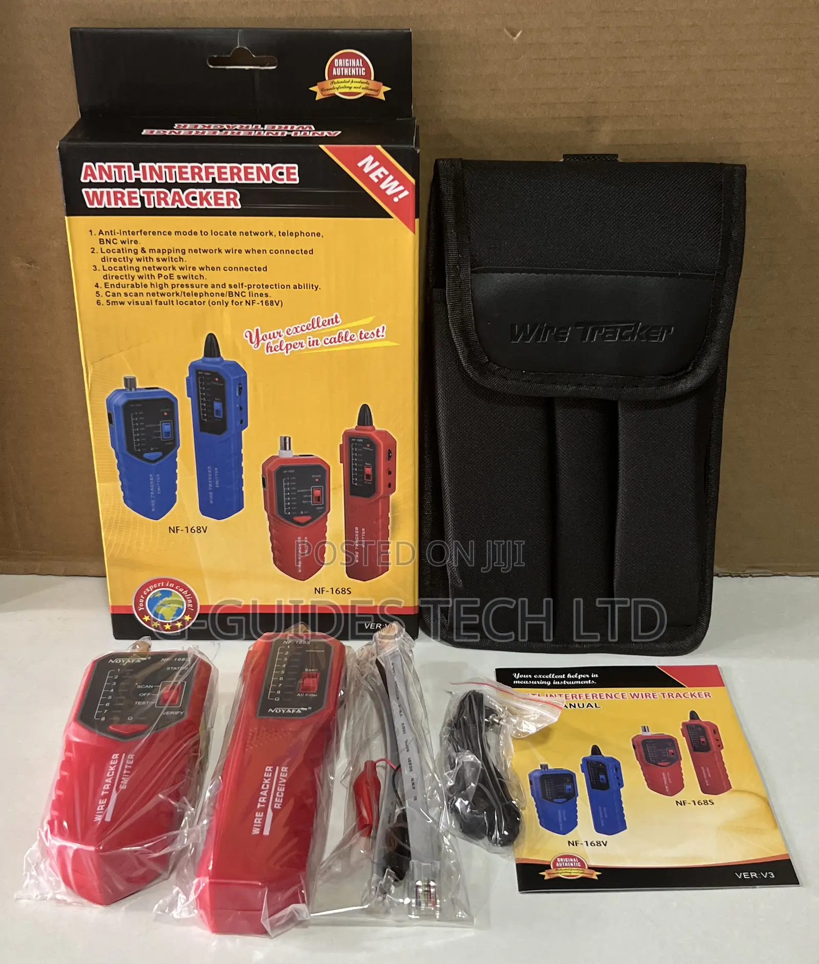 Noyafa Wire Tracker Nf-168s and Cable Tester for Rj11, Rj45, and BNC