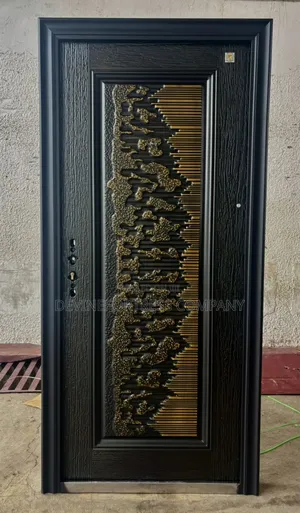 Quality Black and Gold Anti-Rust Security Door