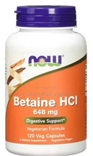 Betaine Hcl 648 Mg 120 Capsules - Now Foods
